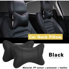 Wenchang Shop C Bej Tarzı Araba Boyun Yastıkları Her Iki Tarafı Pu Deri Nefes Alabilir Paket Başlık Desteği Yaşlı Çocuk Araba Uyku Evrensel Oto Iç Aksesuarları (Yurt Dışından)