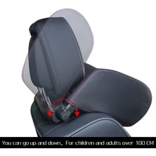 Wenchang Shop C M Örgü Kumaş Siyah Stil Araba Koltuk Baş Desteği Yastığı Seyahat Boyun Yastığı Çözümü Çocuklar Yastık ve Yetişkinler Otomobil Koltuk Baş Yastığı Araba Yastığı (Yurt Dışından)