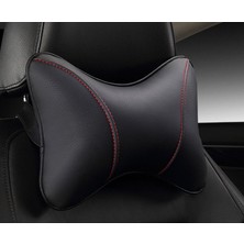 Wenchang Shop C Siyah Stil Araba Başlık Yastığı Evrensel Rahat Pu Deri Otomatik Boyun Yastıkları Çoğu Araca Uyar - Garantili (Yurt Dışından)