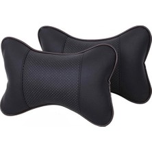 Wenchang Shop C Kahve Stili %80 Indirim 4 Renk 25CM Başlık Deliği Açma Boyun Suni Deri Uzay Pamuk Destek Suni Deri Oto Emniyet Yastığı Için Otomobil (Yurt Dışından)