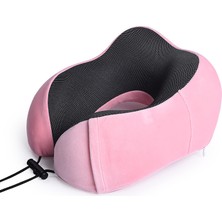 Wenchang Shop C Pembe Tarzı Araba U Şekilli Hafıza Köpük Boyun Yastıkları Yumuşak Yavaş Geri Dönüş Uzay Seyahat Yastığı Katı Boyun Servikal Sağlık Yatak Ürünleri (Yurt Dışından)