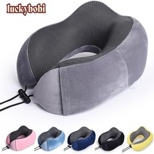 Wenchang Shop C Pembe Tarzı Araba U Şekilli Hafıza Köpük Boyun Yastıkları Yumuşak Yavaş Geri Dönüş Uzay Seyahat Yastığı Katı Boyun Servikal Sağlık Yatak Ürünleri (Yurt Dışından)