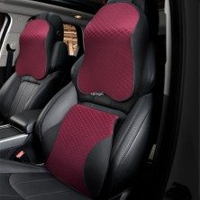 Wenchang Shop C Kahve Bel Tarzı Araç Koltuk Baş Desteği Yastığı Otomatik Hafızalı Köpük Boyun Yastığı Seat Baş Desteği Bel Desteği Ofis Koltuğu Yastığı Araba Koltuğu Için Yastık (Yurt Dışından)