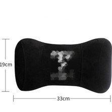 Wenchang Shop C 1 Adet Gri Stil Tesla Model 3 Model S Model x Model Y Için Araç Baş Yastığı Boyun Desteği Yumuşak Süet Araç Aksesuarları (Yurt Dışından)