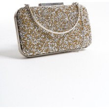 Moda Değirmeni Altın Kadın Taşlı Abiye Çanta BG1175-310-0012