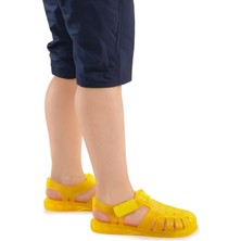 Kiko Kids Fina Günlük Deniz Havuz Plaj Erkek Çocuk Sandalet Ayakkabı Sarı