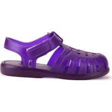 Kiko Kids Fina Günlük Deniz Havuz Plaj Kız Çocuk Sandalet Ayakkabı Mor