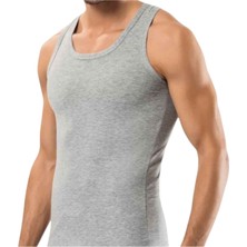 Maruf Shop 3 Adet Erkek Slim Fit Dar Kalıp Likralı Penye Sporcu Atleti(Rambo Atleti)