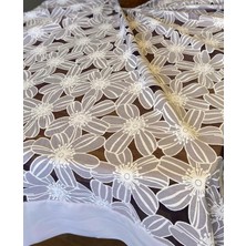 Calina Home Çiçek Desenli Şık Funda Moru Rengi Masa Örtüsü