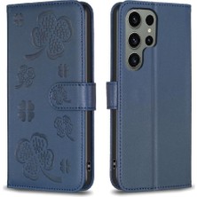 SZY Market Samsung Galaxy S23 Için Flip Case Ultra 5g Kart Yuvaları Tutucu Kickstand Pu (Yurt Dışından)