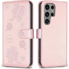 SZY Market Samsung Galaxy S23 Için Flip Case Ultra 5g Kart Yuvaları Tutucu Kickstand Pu (Yurt Dışından)