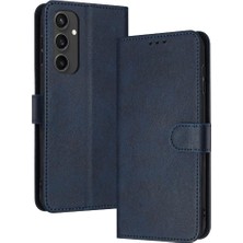 SZY Market Kart Yuvası ile Toka ile Samsung Galaxy S24 Fe Pu Deri Için Flip Case (Yurt Dışından)