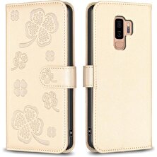 SZY Market Samsung Galaxy S9 Artı Pu Deri Yonca Çiçek Çok Renkli Için Flip Case (Yurt Dışından)