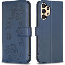 SZY Market Samsung Galaxy Için Flip Case A52S 5g Yonca Çiçek Pu Deri Çok Renkli (Yurt Dışından)