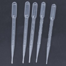 Bearrt 5 Adet 3 ml Kapasiteli Laboratuar Laboratuvarı Şeffaf Pipetler Damlalıklı 6.1 "uzun (Yurt Dışından)