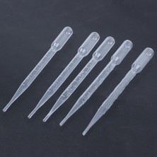 Bearrt 5 Adet 3 ml Kapasiteli Laboratuar Laboratuvarı Şeffaf Pipetler Damlalıklı 6.1 "uzun (Yurt Dışından)