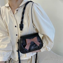 Lebeigo Yaz Internet Ünlü Pilili Küçük Çanta Kadın Çantası 2024 Yeni Moda Çok Yönlü Tek Omuz Bulut Çanta Moda Crossbody Çanta Trendi (Yurt Dışından)