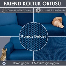 riselerhome Balpeteği 3+3+1+1 Vizon Lastikli Kanepe Örtüsü | Lastikli Koltuk Örtüsü | Koltuk Kılıfı Takımı