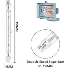 Fmark Halojen Rs7 4800LM Ampul Halojen Spotlar Bulb-Halojen Lamba WÜRTH-R7S-240W -117,6MM