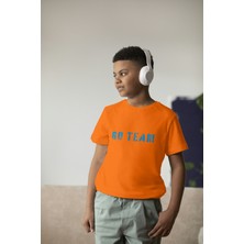 Bubuga Erkek Çocuk Pamuk Go Team Baskılı Kısa Kol Tshirt