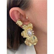 Pinery Jewels Kalın Halka Kadın Earcuff Kıkırdak Küpe