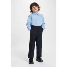 CMZ Collection Çocuk Likralı Eşofman Belli Baskısız Kolej Okul Pantolonu