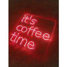 Its Coffe Time Kahve Kafe Neon Led Tabela(50x50cm)