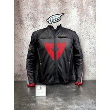 Venom D1 Deri Ceket, Iç Astarlı Korumalı Motosiklet Montu