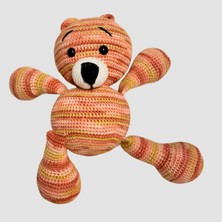 Uretti El Yapımı Amigurumi Renkli Ayı 34CM- Somon