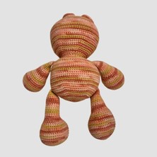 Uretti El Yapımı Amigurumi Renkli Ayı 34CM- Somon