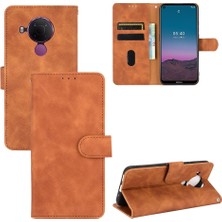 Gx Shop Kart Tutucu Kickstand ile Nokia 5.4 Deri Folio Flip Case Için Kılıf (Yurt Dışından)