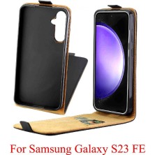 Gx Shop Samsung Galaxy S23 Fe Kart Yuvası Iş Tarzı Tpu Için Dikey Flip Case (Yurt Dışından)