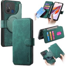 Gx Shop Xiaomi Redmi 12C Kart Standı Cüzdan Retro Mıknatıs Koruyucu Için Flip Case (Yurt Dışından)