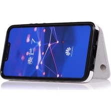 Gx Shop Cüzdan Kılıf Huawei Mate 20 Lite Için Kickstand Pu Deri Kart Yuvaları Çift (Yurt Dışından)