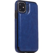 Gx Shop Kart Tutucu Çift ile IPhone 11 Pu Deri Kickstand Için Cüzdan Kılıf (Yurt Dışından)