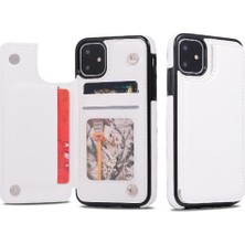 Gx Shop Kart Tutucu Çift ile IPhone 11 Pu Deri Kickstand Için Cüzdan Kılıf (Yurt Dışından)