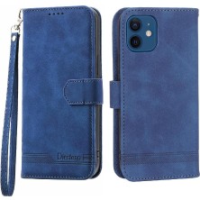 Gx Shop IPhone 12 Için Flip Case Premium Nakit Cep Bileklik Kart Yuvaları Manyetik (Yurt Dışından)