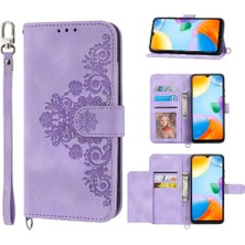 Gx Shop Xiaomi Redmi 10C Darbeye Dayanıklı Kabartmalı Çoklu Kredi Kartı Için Flip Case (Yurt Dışından)