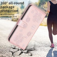 Gx Shop IPhone 13 Için Flip Case Pro Pu Deri Cüzdan Yonca Çiçek Kart Yuvaları (Yurt Dışından)