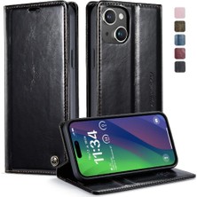 Gx Shop Iphone 15 Için Flip Case Artı Çılgın At Pu Deri Retro Cüzdan Kapak (Yurt Dışından)