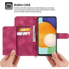 Gx Shop Samsung Galaxy A52 Kabartmalı Bileklik Darbeye Dayanıklı Çoklu Için Flip Case (Yurt Dışından)