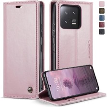 Gx Shop Xiaomi 13 Pro Retro Cüzdan Kapak Için Flip Case Manyetik Cüzdan Kart Pu (Yurt Dışından)