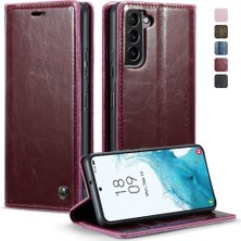 Gx Shop Samsung Galaxy S22 Artı Çılgın At Pu Deri Retro Cüzdan Için Flip Case (Yurt Dışından)