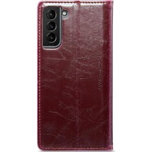 Gx Shop Samsung Galaxy S22 Artı Çılgın At Pu Deri Retro Cüzdan Için Flip Case (Yurt Dışından)