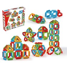 Apexma Eğitici Oyuncak Geometrik Puzzle Bloklar 64 Parça - Eğlenceli Yapı Ve Tasarım Zeka Yapboz