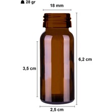 Afracam 10 Ml Çelik Roll On Şişesi 10 Cc Sızdırmaz Siyah Kapaklı Amber Cam Şişe 1 Adet