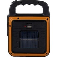 Powermaster Şarjlı Kamp Feneri Işıldak Solar Güneş Enerjili Aydınlatma 4 Kademe Powerbank Özellikli