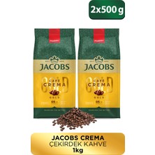 Jacobs Cafe Crema Çekirdek Kahve 500 Gr x2 Adet