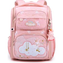 Bra2nd Alili Ilkokul Çocuk Okul Çantası Sınıf 16 Yük Azaltma Omurga Koruma Bunny Schoolbag Erkek ve Kız Sırt Çantası (Yurt Dışından)