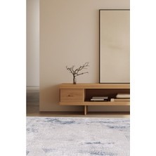 Artemis Halı Gotik 02239b Mavi Gri Eskitme Desenli Halı